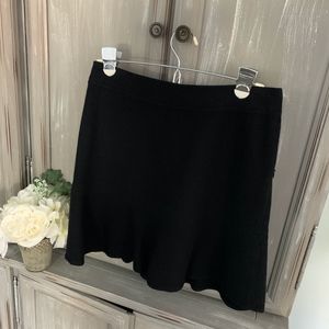 GAP Black Wool Flare Skirt